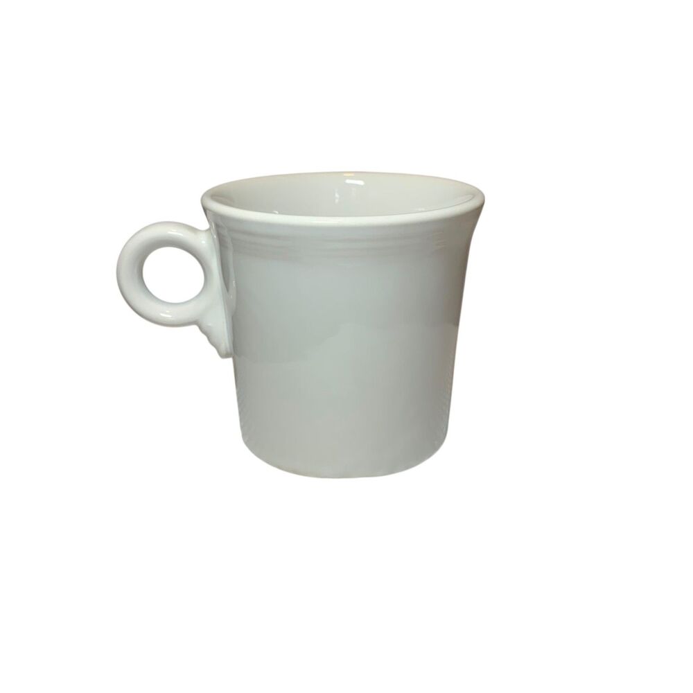 Vintage White Homer Laughlin China Co. Genuine Fiesta USA Coffee Tea Mug